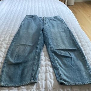 We the free size 27 barrel jeans midrise